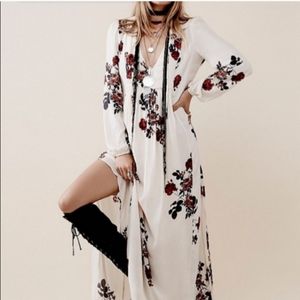 EUC! *Rare Free People Boho Floral Long Sleeve Dress Worn Twice
